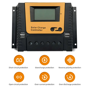 Regolatore di carica solare PWM 10A 20A 30A 40A 50A 60A 80A 12V 24V 36V 48V caricatore solare di rilevamento automatico