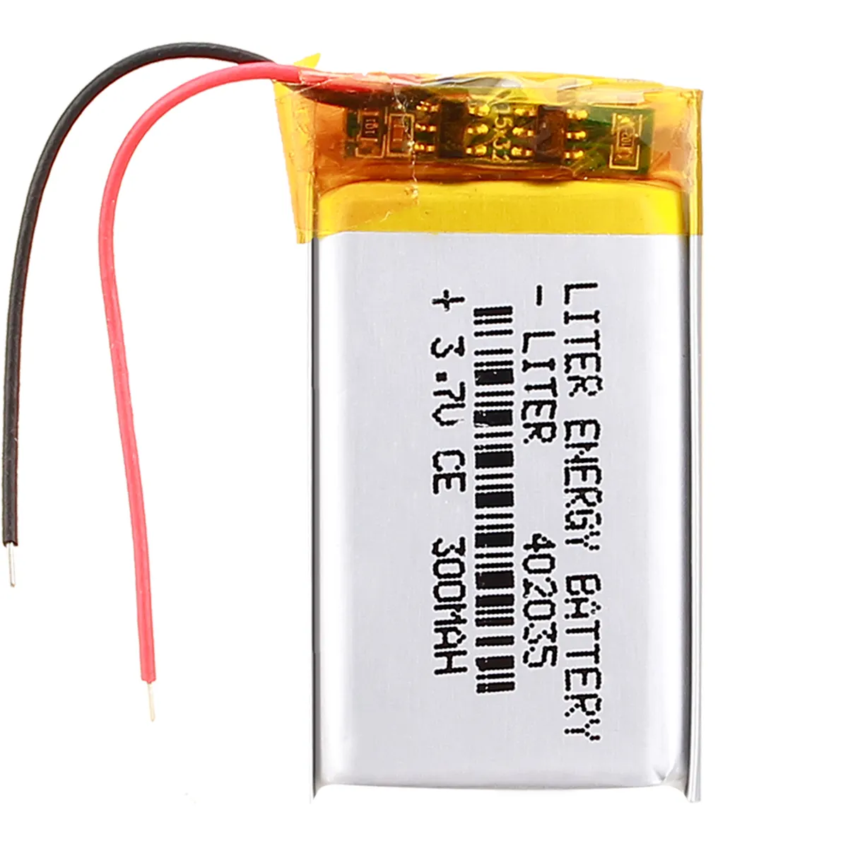 402035 300Mah 3.7V Sạc Lipo Pin Năng Lượng Mặt Trời Li Ion Polymer Pin Lithium Với PCM