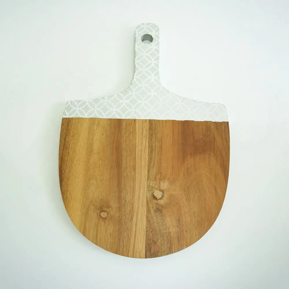 Tabla Redonda para cortar madera, picadora de madera personalizada, con mango