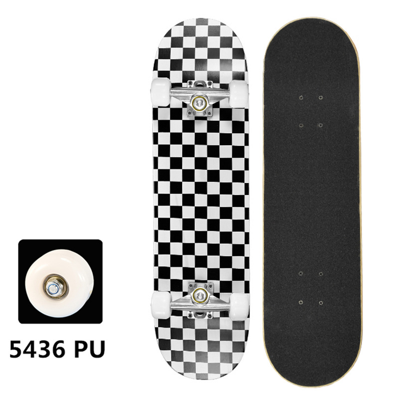 Black and white checkered pattern (5436PU wheels)