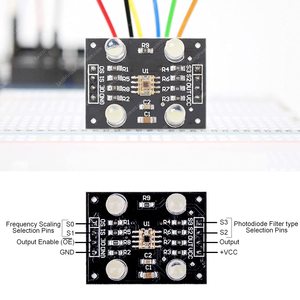 TCS230モジュールCapteur De Couleur TCS3200 RGBライトカラー認識センサー検出器モジュール4 LED付きMCU対応 - Product Image 3