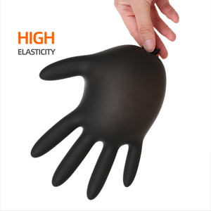 Pemeriksaan medis bedah seniman tato persiapan makanan menggunakan sarung tangan nitril sekali pakai biru hitam - Product Image 4