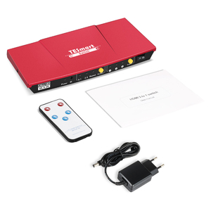 HDMI 分离器集线器切换台多 3 端口 hdmi 开关与音频 extractor 器 - Product Image 2