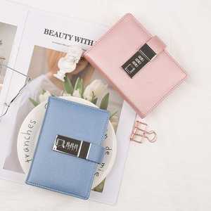 Small <strong>Notepad</strong> A7 Journal Diary <strong>Notebook</strong> <strong>with</strong> <strong>Lock</strong> Line Pages Agenda Planner Stationery Organizer Office School Password <strong>Notebook</strong> - Product Image 3
