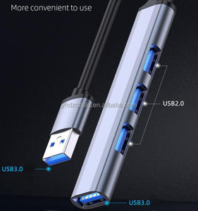 Type-C เป็น USB Splitter set Hub3.0 1ถึง4 USB หลายพอร์ตขยายคอมพิวเตอร์ฮับ USB Extender - Product Image 4