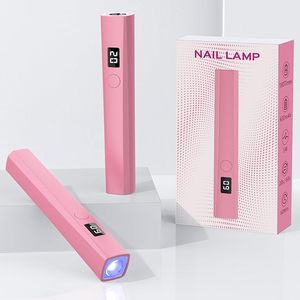 Portable 5W Pink LED <strong>UV</strong> Light <strong>Lamp</strong> for Gel Nails Mini Dryer with LCD Screen &amp; USB Fast Curing - Product Image 1