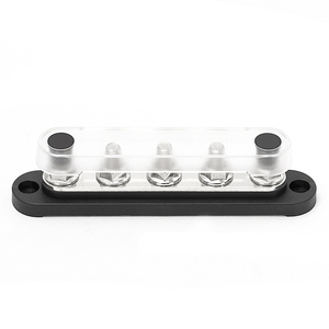 Yüksek kaliteli Cars 48V güç dağıtım blok bara Terminal bloğu 5x M8 Terminal çiviler arabalar kamyon Rv yatlar tekne gemi için - Product Image 4