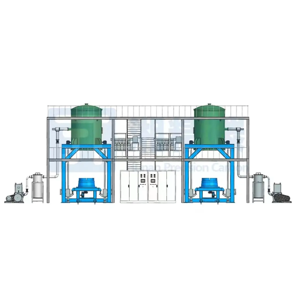 Resistencia vertical protección hidrógeno silicio horno de penetración descarga inferior