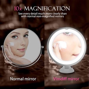带 led灯的化妆镜 10X 化妆放大镜便携式手化妆品 Magnification 率照亮镜子 - Product Image 3