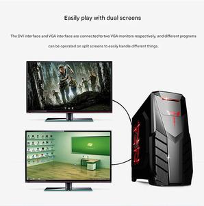 DVI to VGAコンバータDvi24 + 1 to Vgaチップコンピュータ付き高解像度接続ケーブル1080Pディスプレイ - Product Image 3