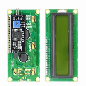 LCD1602 modulo LCD 1602 blu/giallo verde schermo 16x2 caratteri Display LCD PCF8574T PCF8574 IIC interfaccia I2C 5V per arduino