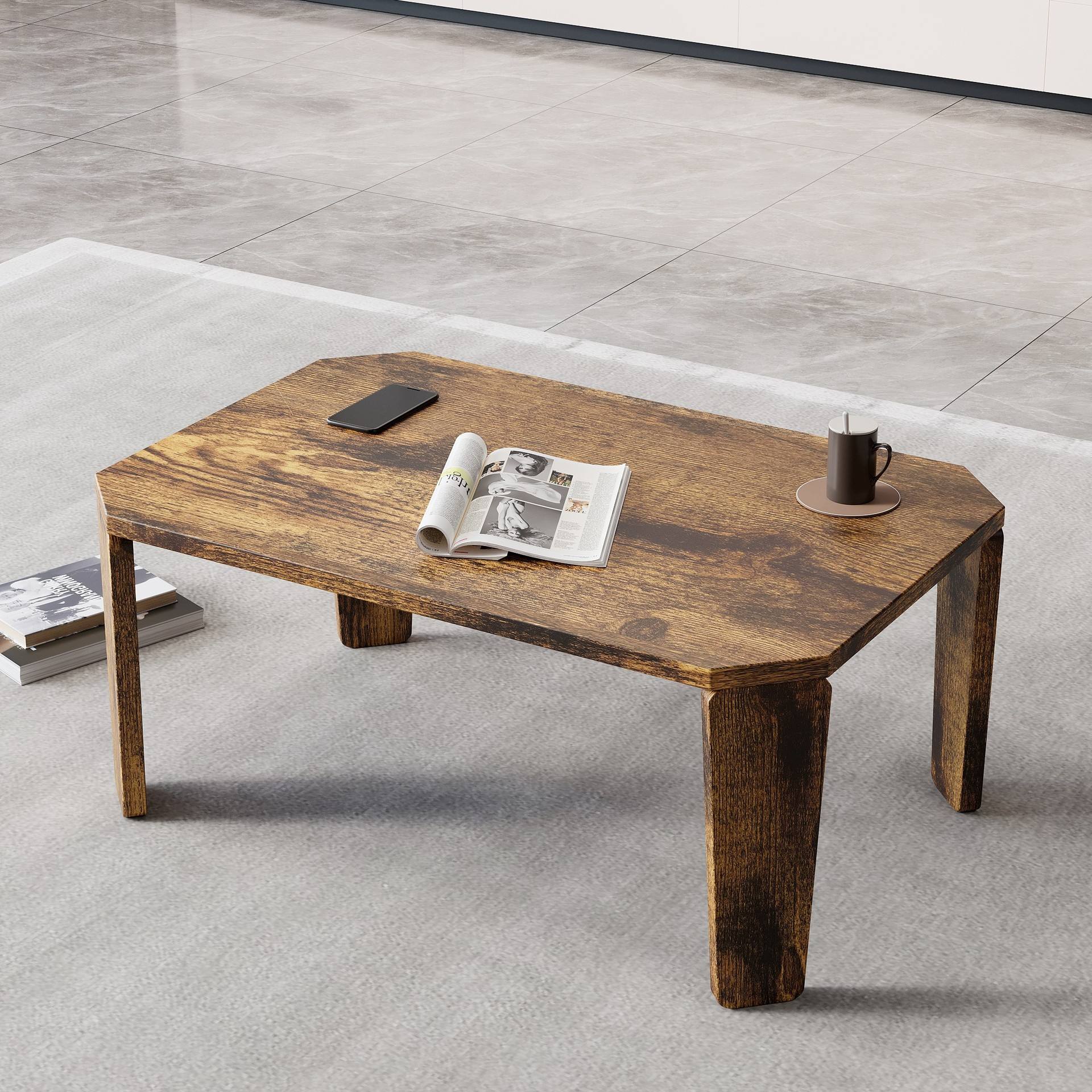 Madera a la parrilla de carbón