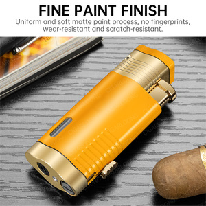 سيجارلونج كوبا نمط السفر المحمولة 2 في 1 ولاعة السيجار سبائك الزنك متعددة الوظائف للاستخدام في الأماكن المغلقة والهواء الطلق السجائر - Product Image 3