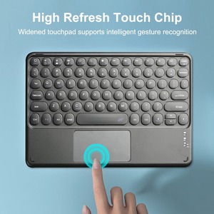Teclado inalámbrico para Android IOS Windows Touchpad Teclado Teclados para Teléfono Celular PC Tablet Teclado - Product Image 3