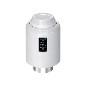 Ultra-bassa potenza Smart OLED Display termostatico valvola radiatore Zigbee Tuya programmazione settimanale wireless - Product Image 1