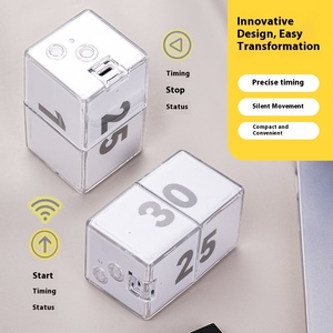 Bàn trọng lực xoay kỹ thuật số Cube phút hẹn giờ cho nghiên cứu nhà bếp nấu ăn <span class=keywords><strong>Pomodoro</strong></span> kỹ thuật phương pháp cà chua đồng hồ đếm ngược - Product Image 3