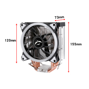QiuzAim 6-heat-pipe Unvarying RGB Tower AM4 CPU Cooler 120mm <strong>E5</strong> <strong>2690</strong> 2011 V4 Heatsink for Advanced Computer Cooling and Style - Product Image 6
