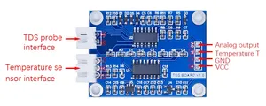 TDS Sensormodule für gelöste Feststoffe analogues Signal für lösliche feste Wasserqualitätserkennung DS18B20 Temperatur für Arduino 51/STM32