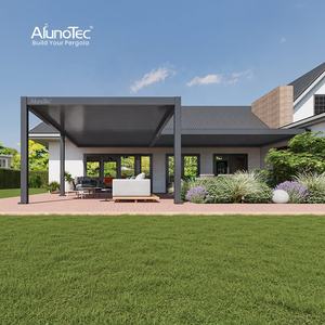 Alunotec morden יוקרה פרגולה ממונעת עמיד למים גזיבו וינטג 'גן תפאורה אקלקטי ביתן שמש אקלקטי - Product Image 6