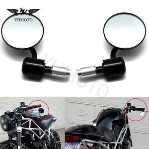 עבור yzf r1 r3 kawasaki ninja zx6r ZX-6R zx6 r zx6 חלקי אופנוע 7/8 "בר סוף מראות צד מבט אחורי, גל