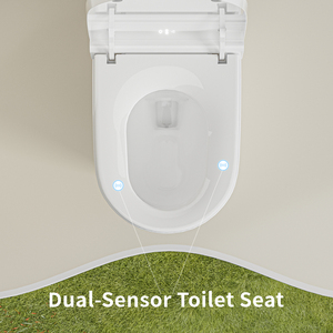 <strong>Basic</strong> Smart Floor-standing Toilet Seat with <strong>Sensor</strong> Heating Remote Control Automatic Flushing &amp; Nightlight Illumination - Product Image 3