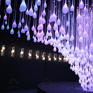 Event Stage Wasser tropfen Dynamische Programmierung Licht verlauf Benutzer definierte schillernde Kunst Installation LED 30 Wohnzimmer Kunststoff 80 E27 360 - Product Image 6