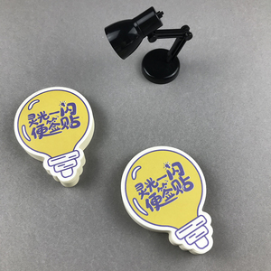 Estudiantes DE LA ESCUELA Etiqueta de papel Recordatorio estacionario Notas Anotaciones Papel de escritura Bloc de notas 3D Forma de bombilla de luz amarilla Notas adhesivas - Product Image 6