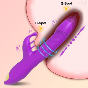 ALWUP 4 in 1 Thrusting Rotation Vibrator <strong>Sex</strong> <strong>Toys</strong> for Women Dildo Masturbator G Spot Stimulator Clitoral Vibration - Product Image 6