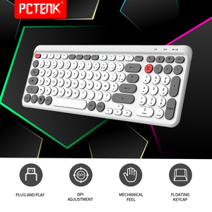 Teclado de tijeras 2,4G, Mini teclado inalámbrico de oficina, estructura de tijeras delgada Bluetooth, teclado USB estándar multimedia