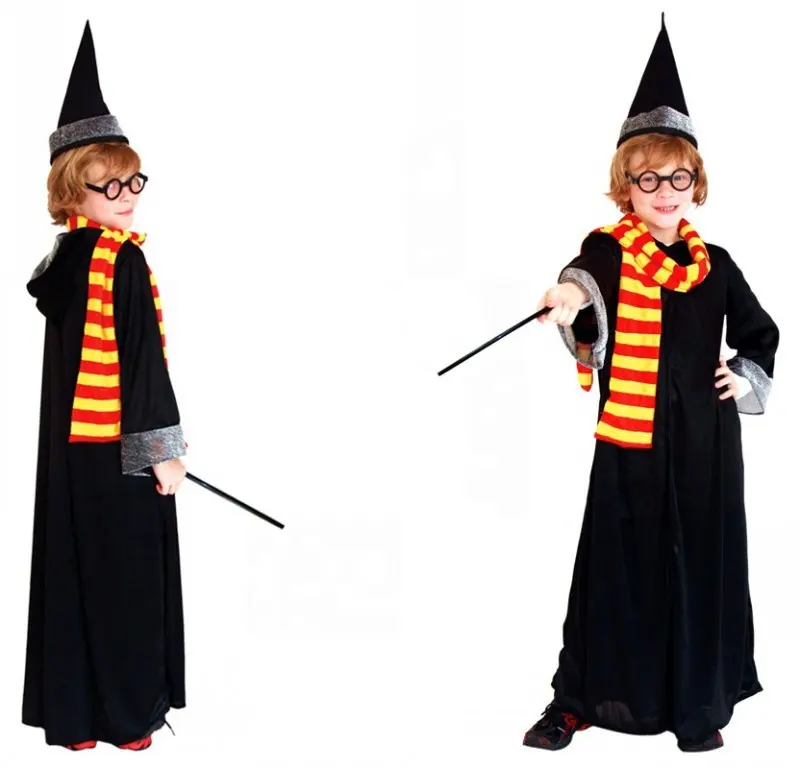 Ropa de fiesta de Halloween y Navidad para niño, disfraz de Cosplay para niño, disfraces de mago