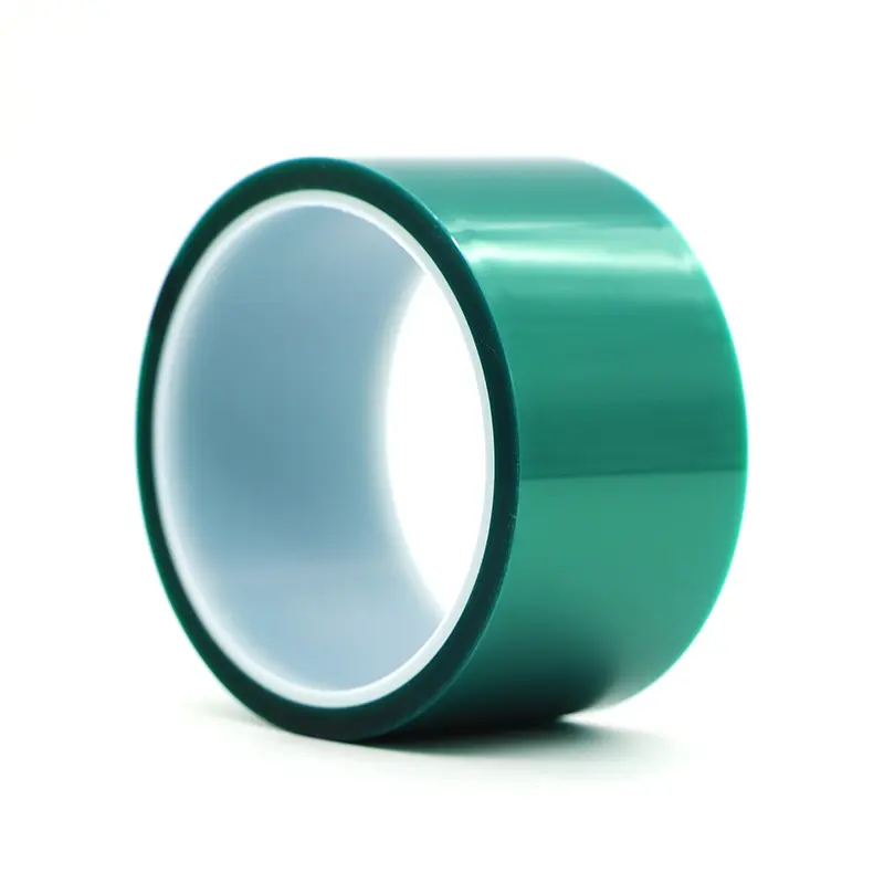 Self-Adhesive Green PET Tape High Temperature Resistance with Green Polyester Film for Industrial and Electronic Applications