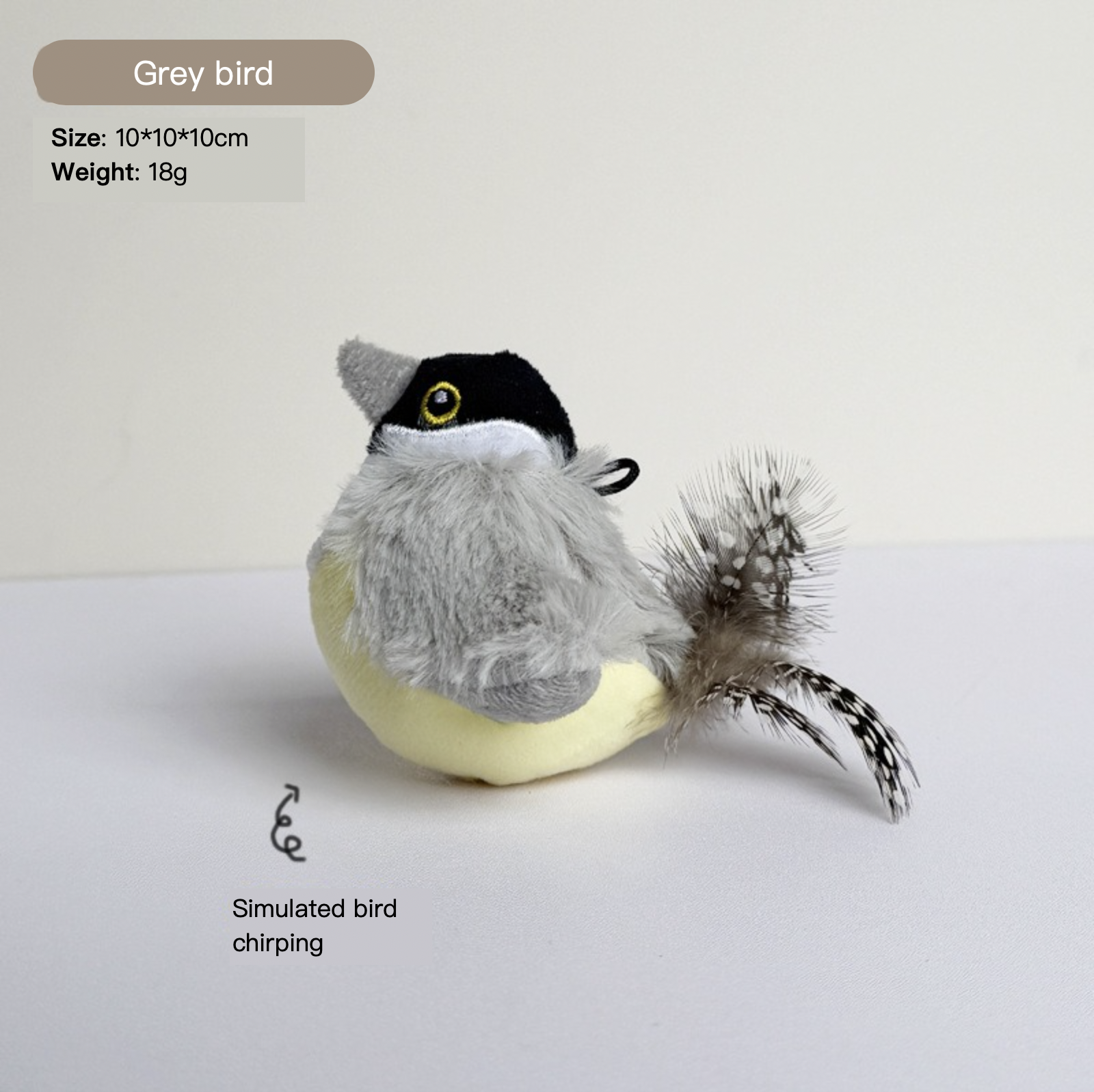Grey Squeaky Bird