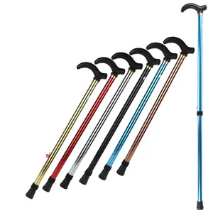 Tongkat berjalan teleskopik, tongkat mendaki gunung aluminium Aloi dapat disesuaikan, tongkat Trekking empat bagian untuk luar ruangan - Product Image 6