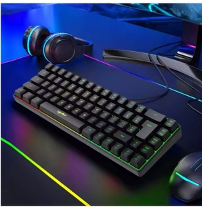 RGB LED Backlight Wired 68-Keys Membrane <strong>Keyboard</strong> Mechanical <strong>Computer</strong> Gaming <strong>Keyboard</strong> for PC Laptop for Gaming &amp; Office <strong>Use</strong>