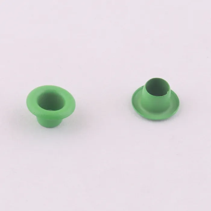 Petits œillets et oeillets en métal vert de 3.5mm pour vêtements chaussures