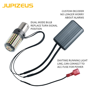 Super Decoding Turn Signal Light 1156 <strong>Led</strong> Light Bulbs 1156/7440-3014-120smd Dual Color Reverse Light - Product Image 2