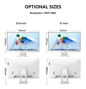 24 inç Core I3 I5 I7 masaüstü dizüstü bilgisayarlar ofis oyun için Guangzhou fabrika Oem ucuz fiyat Barebone All in One Pc bilgisayar - Product Image 4