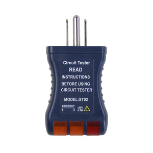 Probador de receptáculo de salida y analizador de circuito y probador de disyuntores - Product Image 1