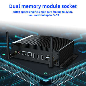 Hochwertige 10. Generation Core i5 CPU für Desktop-Computer GPIO Dual-LAN Linux industrieller lüfterloser Mini-PC - Product Image 3
