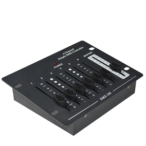 Mini 6 Channel <strong>Simple</strong> DMX512 Console DC9V Adapte <strong>DMX</strong> <strong>Controller</strong> for LED Par Light DJ Lights