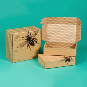 定制徽标Eco E长笛瓦楞纸板纸大包装运输邮件盒 - Product Image 6