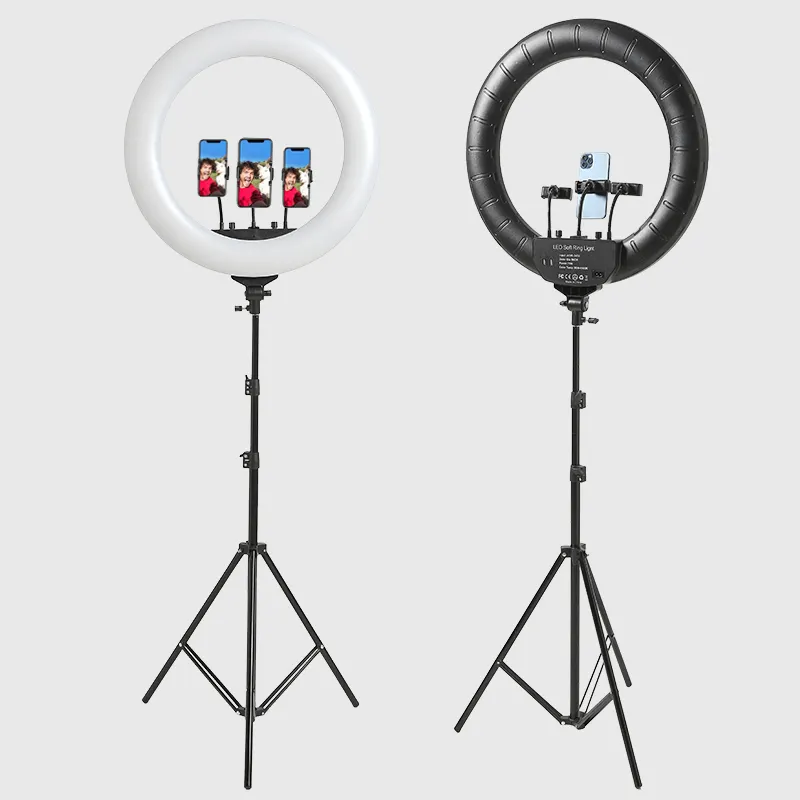 18-Zoll-LED-Ringlicht mit Telefon halter für Make-up Live-Streaming Füllen Sie das Lampen-Rin glicht mit Stativständer-Rin glicht