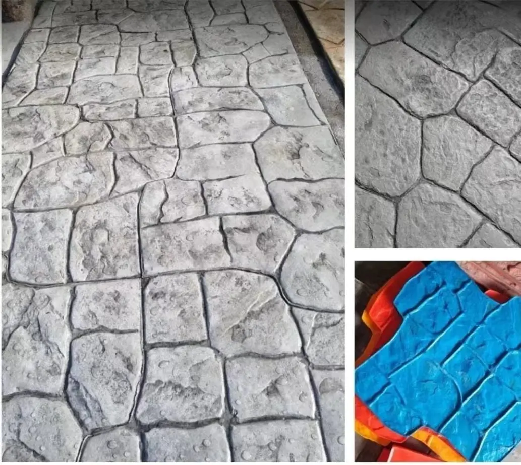 polyurethane rubber brickform stamp concrete