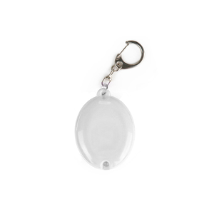 不同颜色定制椭圆形发光二极管反光软反射器带钥匙链 - Product Image 1