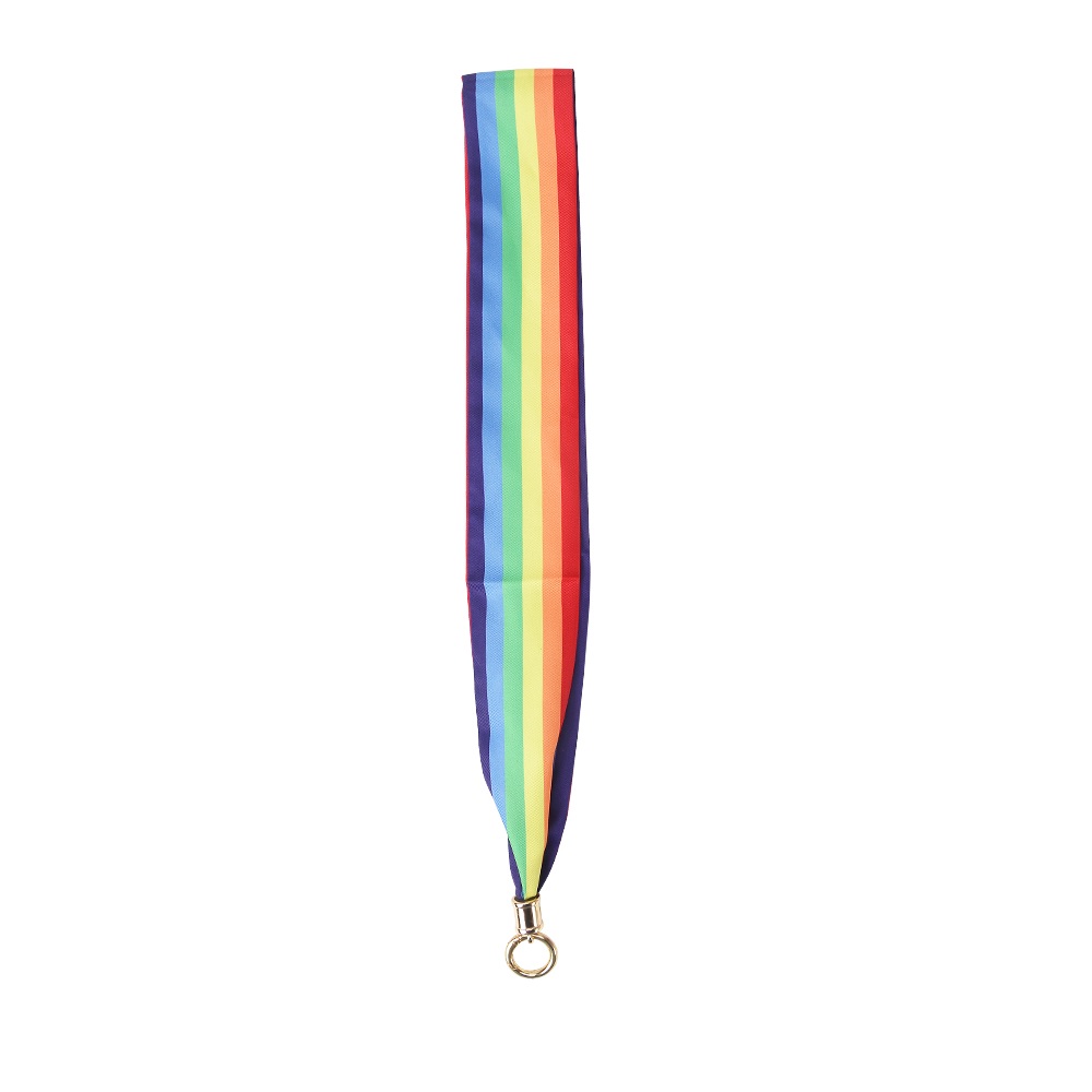Écharpe en soie arc-en-ciel