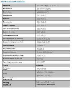 Mavin ns18 s-loại tải di động căng thẳng lực lượng áp lực cảm biến cho móc quy mô, Phễu quy mô, Cần cẩu quy mô, công nghiệp hệ thống cân - Product Image 4