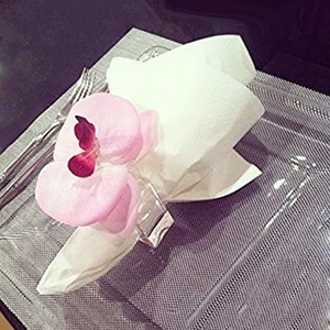Clear Solid Acryl Servetringen Met Bud Bloem Houder Groothandel Lucite Servet Ring Voor Bruiloft Decor - Product Image 2
