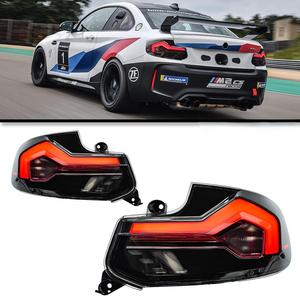 2014-2020年BMW 2シリーズF22 F23 LEDテールライトランニングターンシグナルレッドレンズリアアセンブリ新しい状態