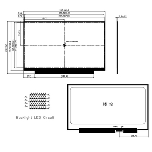 Pannello schermo 1920*1080 11.6 pollici modulo LCD OEM200-1200cd/m2 EDP30pin dritto/retro pieghevole controllo industriale dedicato - Product Image 5