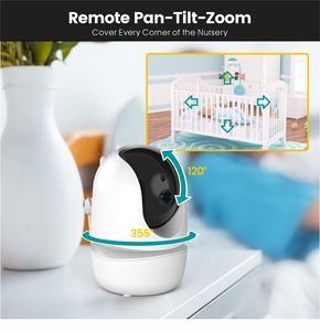 4.3 Inch Bé Ngủ Màn Hình 2.4Ghz Không Có Wifi Pan Nghiêng Hai Cách Bài Hát Ru Sinh Thái Babyphone Thông Minh Video Bé Màn Hình - Product Image 2